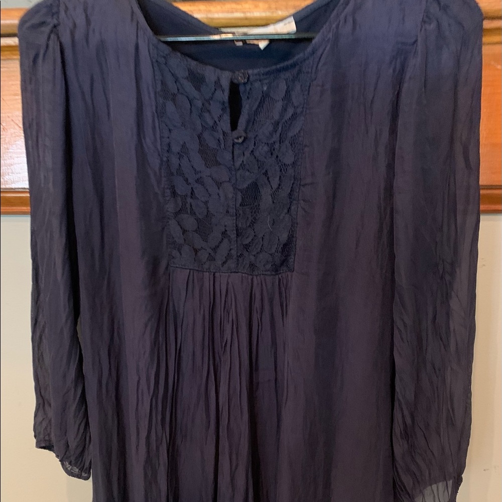 Bohemian/peasant style dress 100% Silk